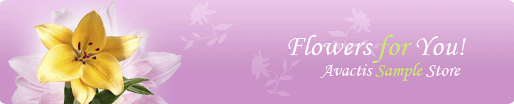 Flowers for You! Avactis Sample Store
